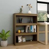 Libreria/Divisorio Marrone Miele 100x30x103 cm in Legno di Pino 808216