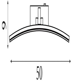Searchlight 79822-50SS-LED Lampada per quadri SANTORINI LED/10,88W/230V argento