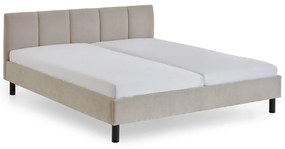 Letto matrimoniale imbottito beige rete non inclusa 180x200 cm Joker – Meise Möbel