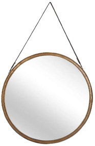 Specchio da parete rotondo ø 60 cm oro AUTUN Beliani