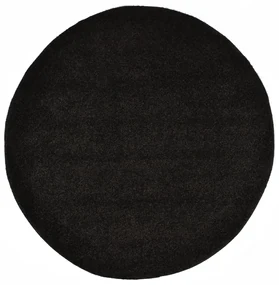 Tappeto Shaggy A Pelo Lungo 120 Cm Nero /