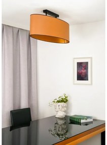 Duolla - Lampadario a plafone OVAL VEGAN 2xE27/15W/230V marrone