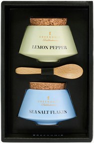 Set di miscele di spezie Lemon Pepper e fiocchi di sale marino Sasoning Mix Set, set da 4
