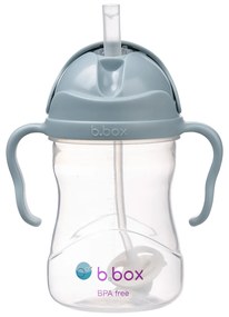 Tazza con cannuccia - blu 240 ml