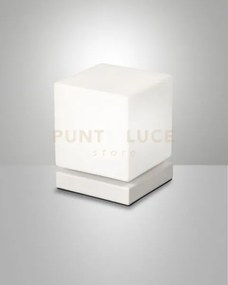 Brenta da tavolo bianca in metallo e vetro a led 3000k - 6w - 540 l...