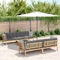 Set Divano Pallet Giardino 5pz con Cuscini Massello Acacia 3209422