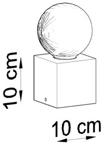 Sollux SL.0677 - Lampada da tavolo ABEL 1xE27/60W/230V