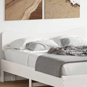 Testiera Bianca 150 Cm İn Legno Massello Di Pino /