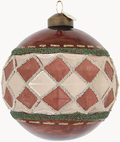 Set di 8 palline di Natale in vetro Geometrical