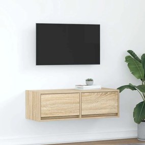 Mobile Porta Tv Rovere Sonoma 80x31x25,5 Cm Legno Multistrato /