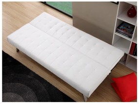 Divano letto clic clac in similpelle Bianco - GUILLAUME