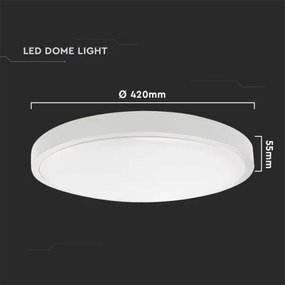 Plafoniera LED da bagno LED/30W/230V 3000K IP44 diametro 42 cm bianco