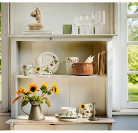 Ciotola bianca in porcellana con motivo floreale Hammershøi Summer - Kähler Design