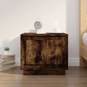 Tavolino Da Salotto Rovere Fumo 51x50x44 Cm Legno Multistrato /