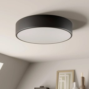 TEMAR LIGHTING Plafoniere Cleo, Ø 40 cm, IP20, nero, metallo, E27