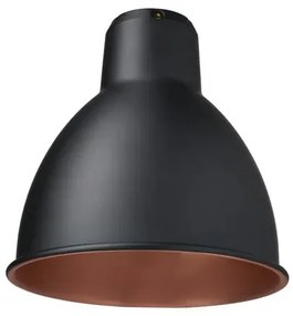 Paralume Classic Round Ø140 Black/Copper - Lampe Gras