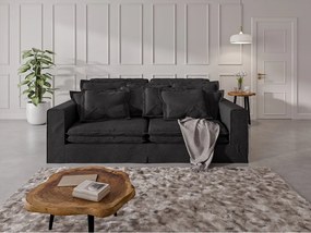 Divano nero 236 cm Nora – Ropez
