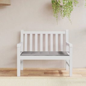 Cuscino Per Panca Grigio 100x50x3 Cm İn Tessuto Oxford /