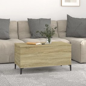 Tavolino salotto rovere sonoma 90x44,5x45 cm legno multistrato