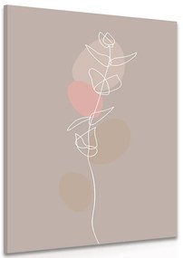 Stampa su tela – Foglia minimalista No4