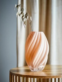 Vaso arancione in vetro (altezza totale 30 cm) Kanji – Bloomingville