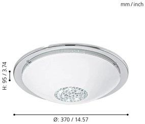 Eglo 93778 - Plafoniera LED GIOLINA LED/12W/230V