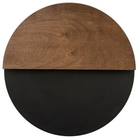 Applique a LED LUNA LED/7W/230V diametro 36 cm nero/marrone