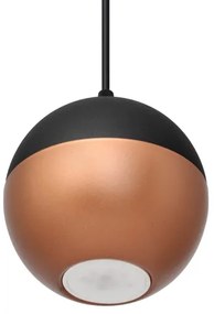 Lampadario LED a sospensione con filo MIDWAY 3xGU10/4,8W/230V nero/rame