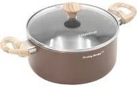 Casseruola 16 cm marrone Cooking Therapy con coperchio
