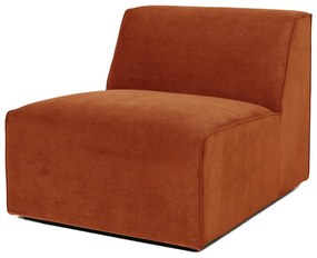 Modulo divano in velluto a coste arancione (parte centrale) Sting - Scandic