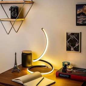 Lampada da tavolo a LED nera (altezza 40 cm) Yay - Opviq lights