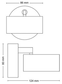 Philips - Faretto LED BRACIA LED/5,5W/230V nero