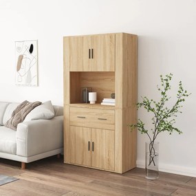 Credenza Rovere Sonoma İn Legno Multistrato /