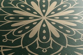 Quadro su tela – Mandala su sfondo turchese