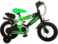 Bicicletta per Bambino 12 2 Freni Sportivo Verde Neon e Nero