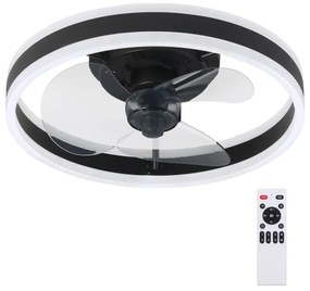 Brilagi LED dimmer con ventilatore 30W 230V 3000-6500K nero + DO