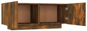 Mobile TV Rovere Fumo 100x35x40 cm in Legno Multistrato