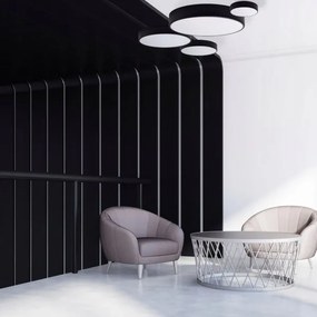 Brilagi - Plafoniera CLARE 6xE27/24W/230V diametro 80 cm nero