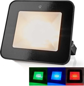 Nedis WIFILOFC20FBK-LED Proiettore LED RGBW SmartLife/20W/230V Wi-Fi IP65