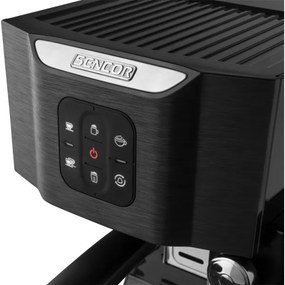 Sencor - Macchina da caffè espresso a leva 1450W/230V nero/cromo opaco