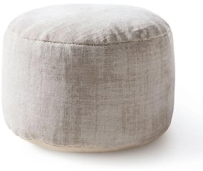 benuta Pure Pouf Nova Grigio chiaro 55x55x30 cm - Tappeto design moderno soggiorno