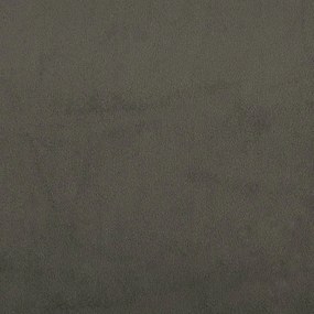 Poggiapiedi grigio scuro 60x60x36 cm in velluto