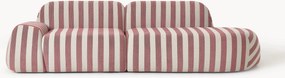 Chaise longue componibile 3 posti a righe Wolke