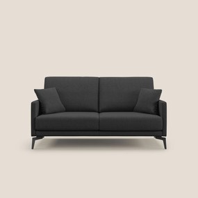 Saturno divano moderno in tessuto morbido impermeabile T03 antracite 140 cm