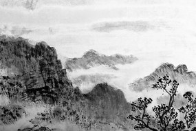 Carta da parati – Pittura cinese in bianco e nero della terra