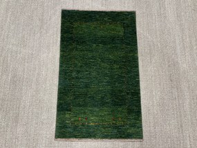 Loribaft Tappeto 100x60 Verde (Iran) Annodato A Mano