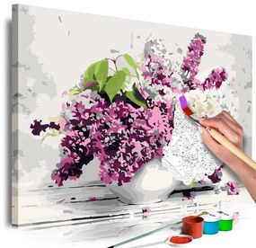 Quadro fai da te  Vase and Flowers  Colore Bianco, Dimensioni e Misure 60x40