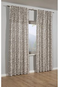 Tenda grigia/beige in misto lino 140x245 cm List – Sehlbach