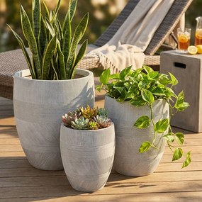 PEDRO - set di 3 vasi