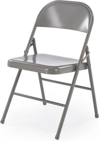 Sedia pieghevole K565 in metallo grigio chiaro – 46x47x75 cm